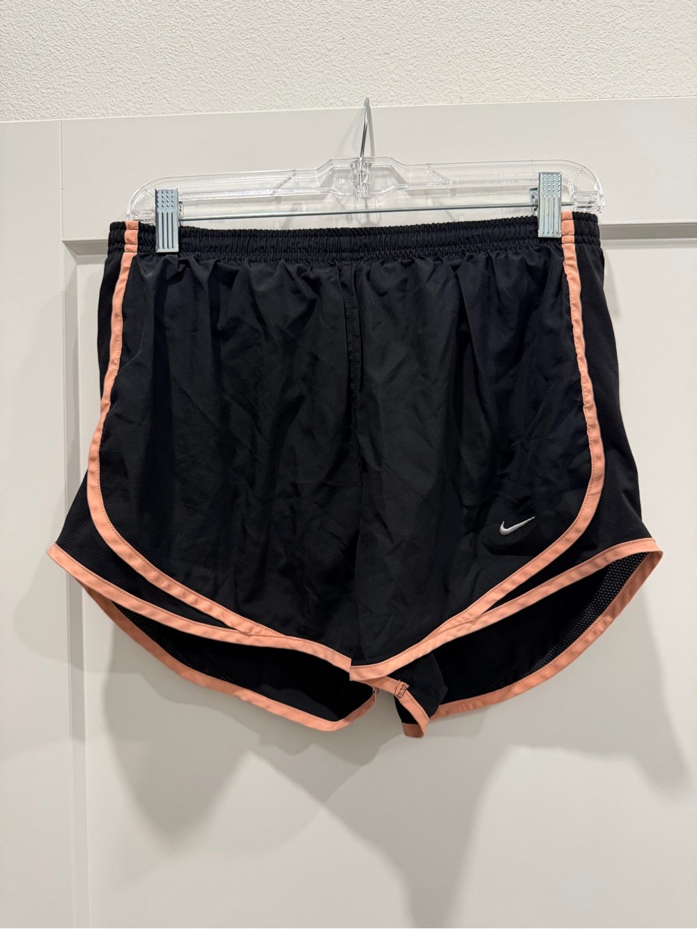 Nike Black Running Shorts with Coral Trim